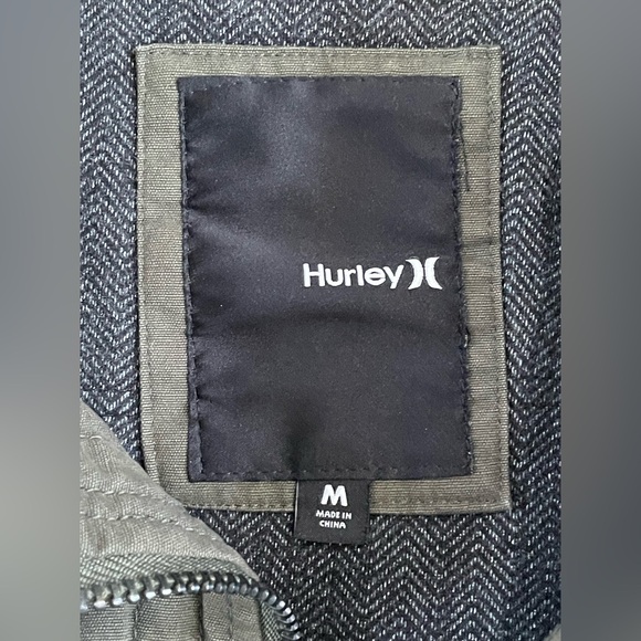 Hurley Military Style Full Zip Winter Jacket ‘Green’ (size mens M) - Picture 5 of 12